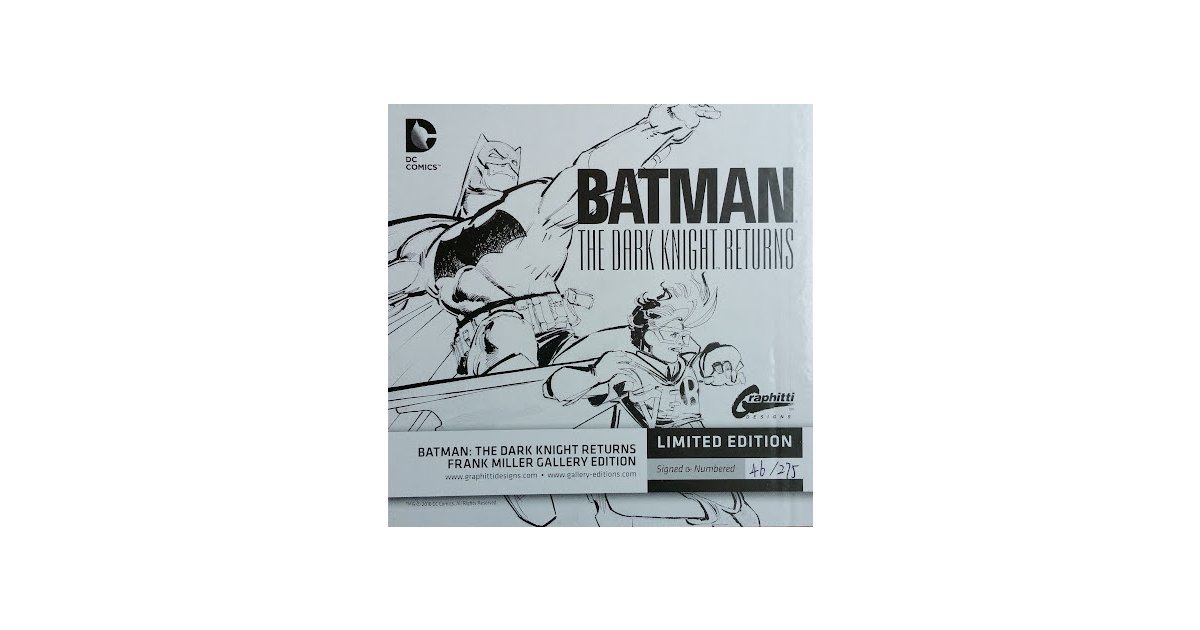 Batman: The Dark Knight Returns Commemorative 40th Anniversary